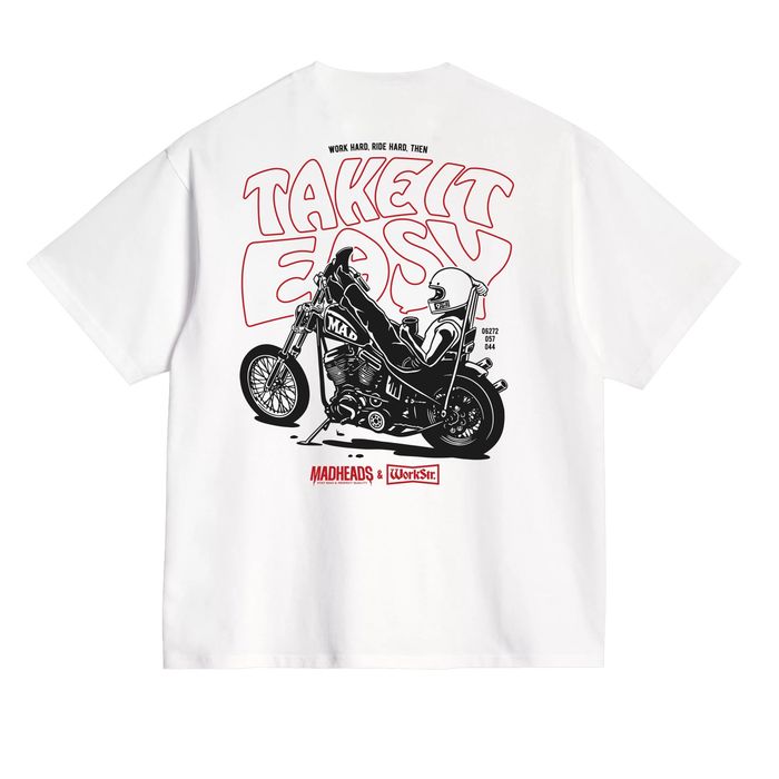 Футболка біла «Take it ease»