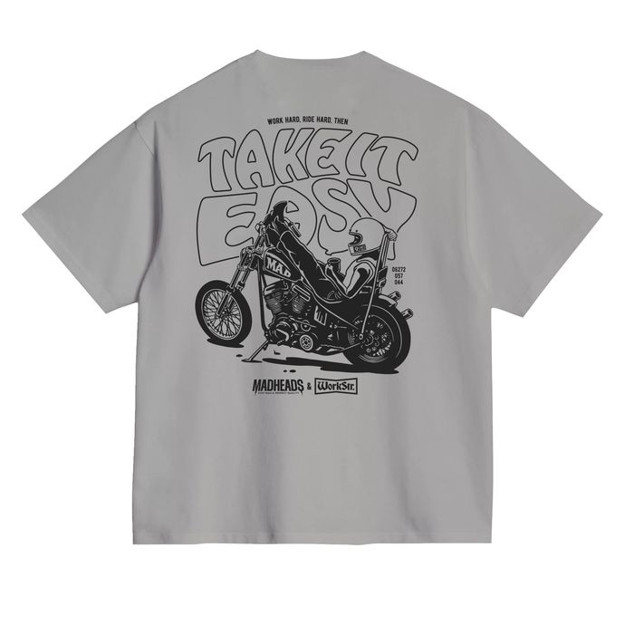 Футболка сіра «Take it ease»