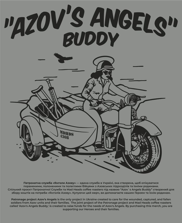 T-shirt Azov's Angels Buddy "Bike"