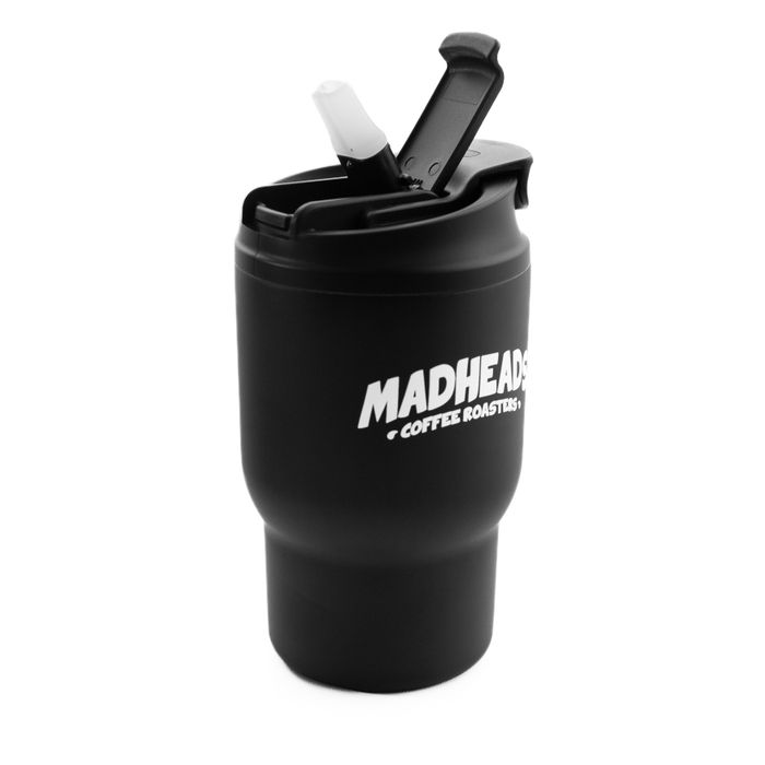 Термокружка чорна “Mad Heads coffee roasters”