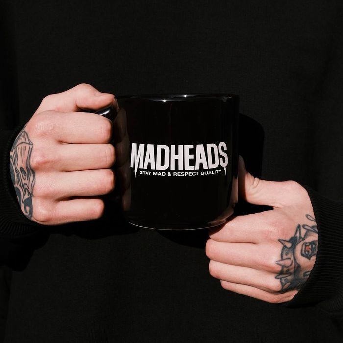 Кружка керамічна глянцева “Stay Mad & Respect Quality”