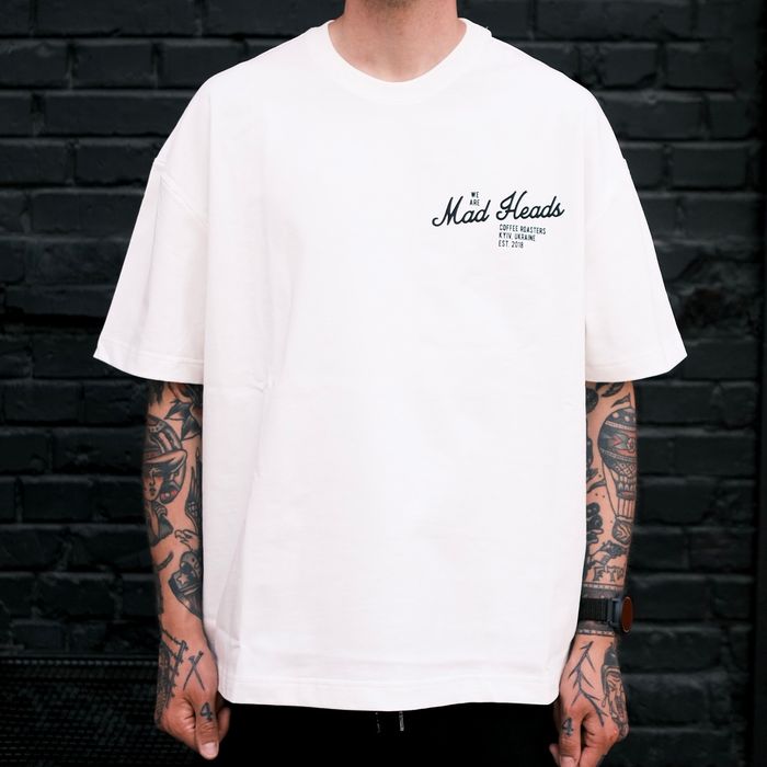 Футболка біла «2 rules». SHU x MH