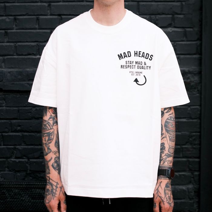 Футболка біла «Who Satan». SHU x MH