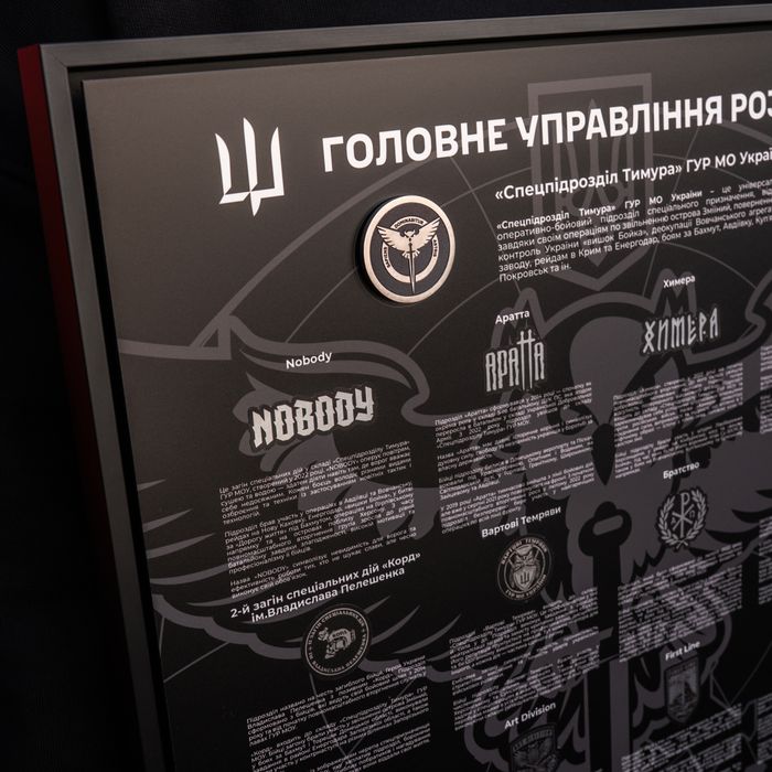 Колекційна дошка «Спецпідрозділ Тимура» ГУР МОУ Х MH *GUR COLLAB