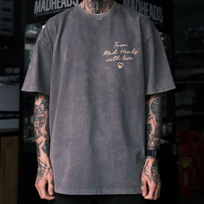 Gray t-shirt stonewash "Cupid"