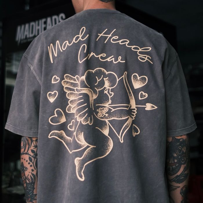 Gray t-shirt stonewash "Cupid"