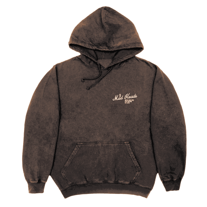 Худі сірий з ефектом виварювання «Two Rules»