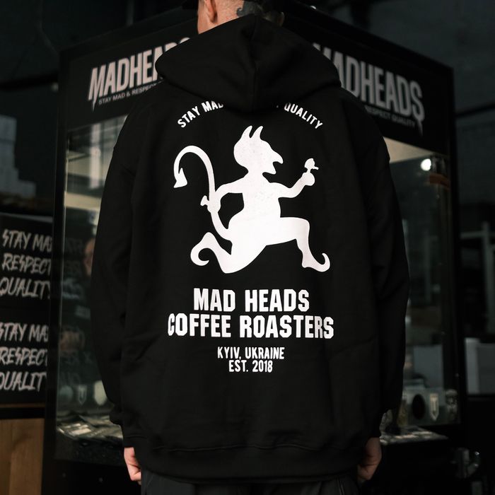 Black hoodie "Who Satan"