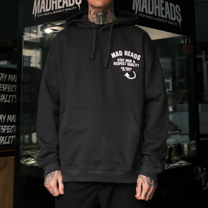 Gray hoodie "Who Satan"