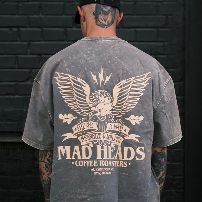 Gray t-shirt stonewash "Eagle"