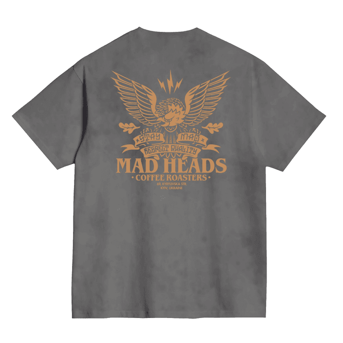 Футболка сіра з ефектом виварювання «Eagle»