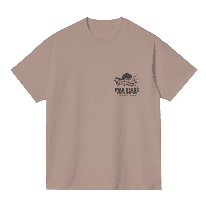 Футболка капучино «Mad heads on tour»