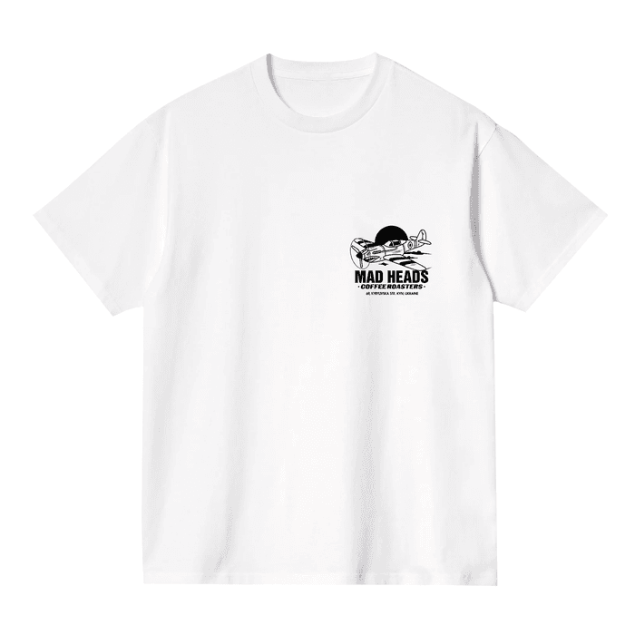 Футболка біла «Mad heads on tour»