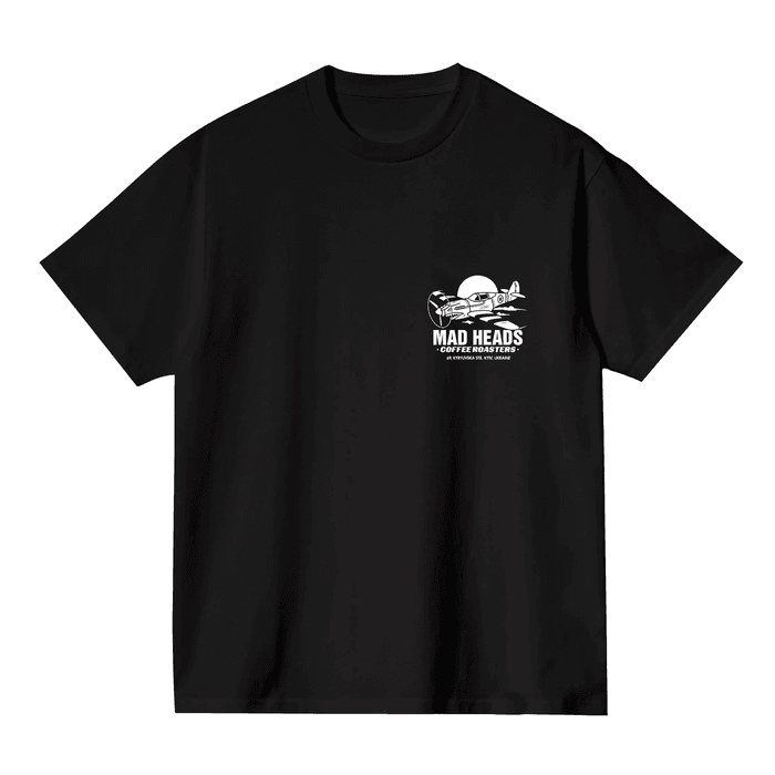 Футболка чорна «Mad heads on tour»