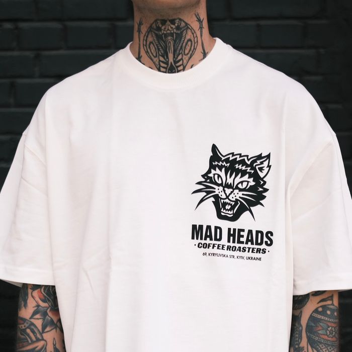 Футболка біла «Mad cat vol.2»