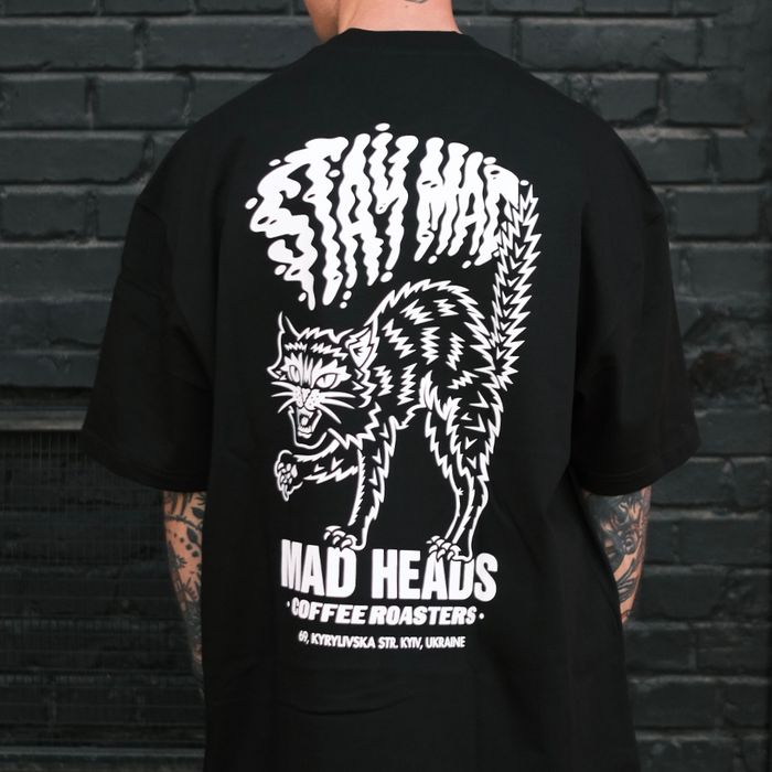 Black T-shirt "Mad cat vol.2"