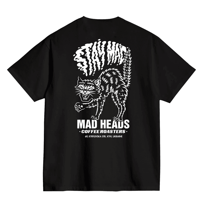 Футболка чорна «Mad cat vol.2»