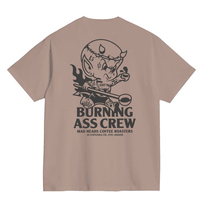 Футболка капучино «Who Satan vol.2». SHU x MH