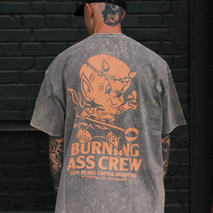 Gray t-shirt stonewash "Who Satan vol.2"