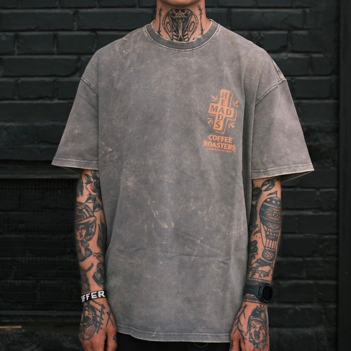 Gray t-shirt stonewash "Who Satan vol.2"