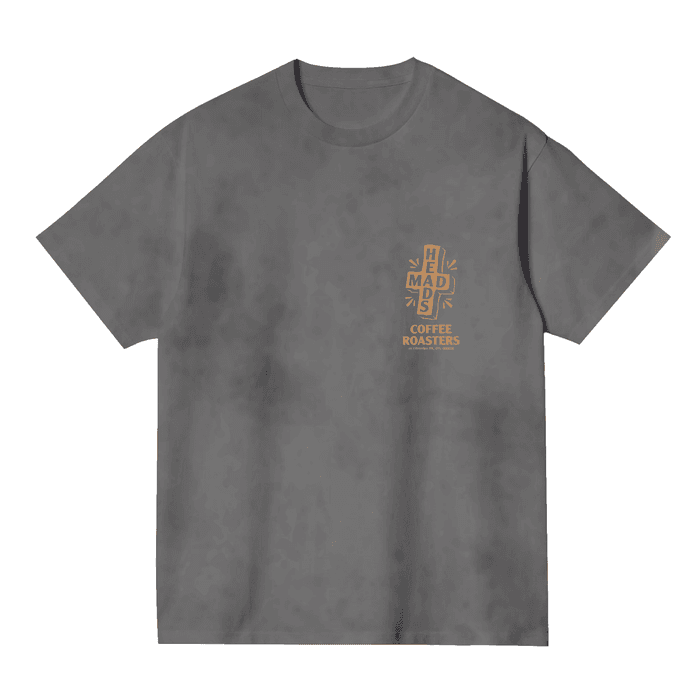 Футболка сіра з ефектом виварювання «Who Satan vol.2»