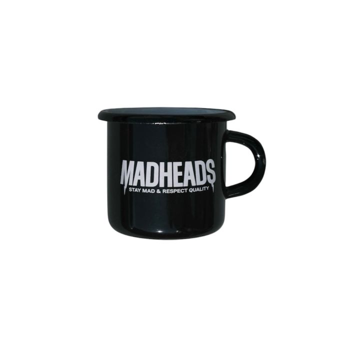 Кружка металева чорна «Stay Mad»