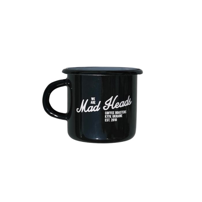 Кружка металева чорна «Two rules»