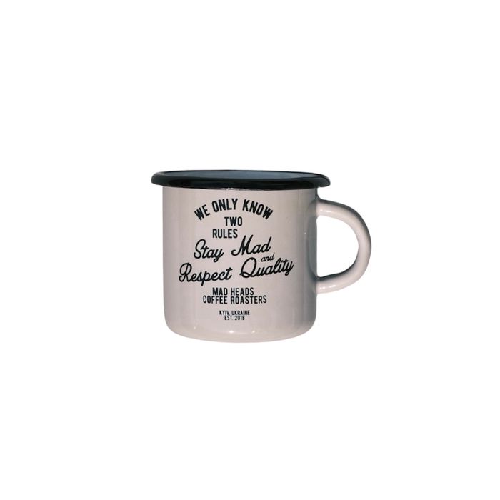 Кружка металева сіра «Two rules»