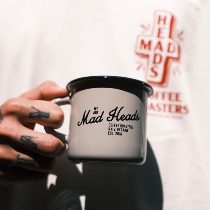 Кружка металева сіра «Two rules»