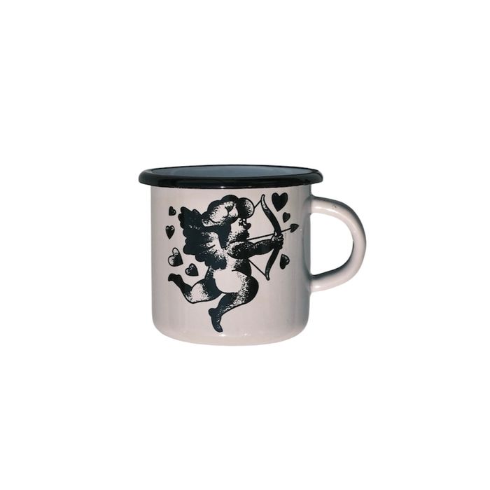 Кружка металева сіра «Cupid»
