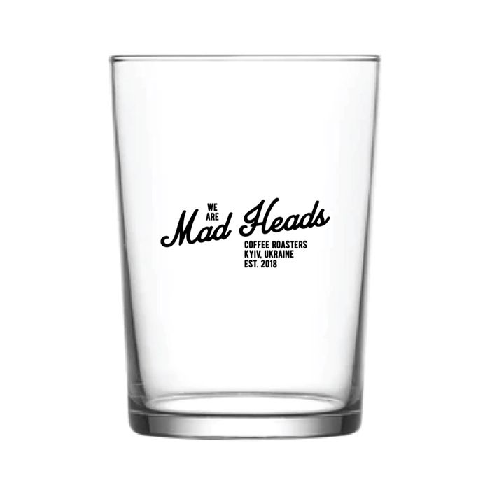 Склянка з чорним принтом «Two rules»