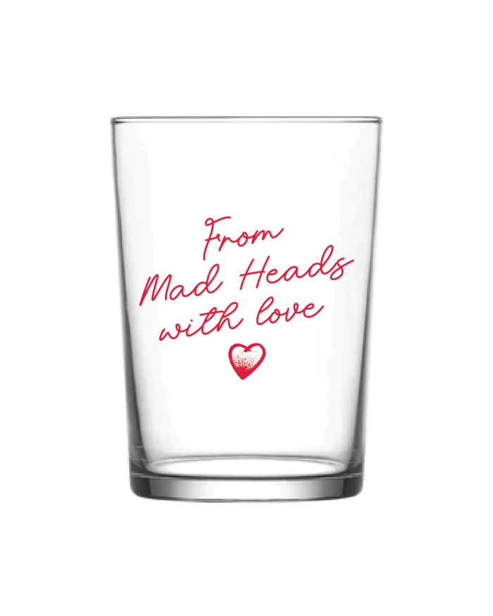 Склянка з рожевим принтом «Cupid»