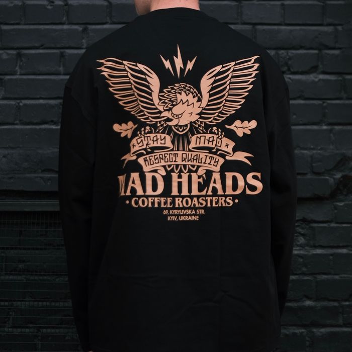 Лонгслів чорний «Eagle»