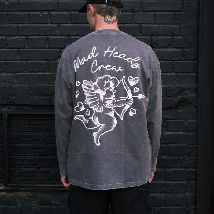 Лонгслів сірий виварений «Cupid»