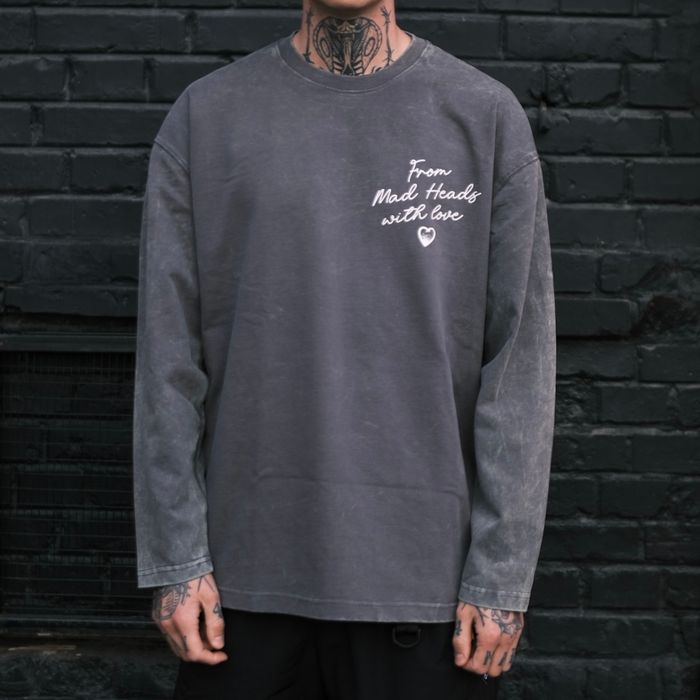 Лонгслів сірий виварений «Cupid»