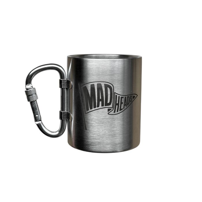 Кружка сталева з карабіном «Mad Heads»