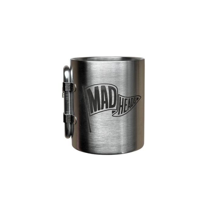 Кружка сталева з карабіном «Mad Heads»